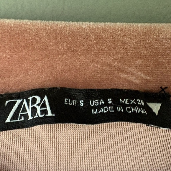 Zara size small long sleeve fleece blush color, long sleeve - Picture 3 of 5